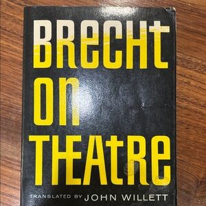 Brecht on Theatre Book - Black and Yellow Cover